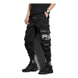 Hombres Estilo Japonés Streetwear Corredores Cargo Pantalone