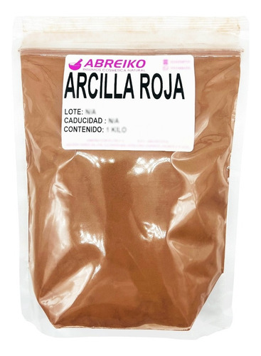 Arcilla Roja 1 Kilo Tipo De Piel Universal