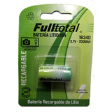 Pila Bateria Cr123a 3.7v 700mah Litio Recargable 16340