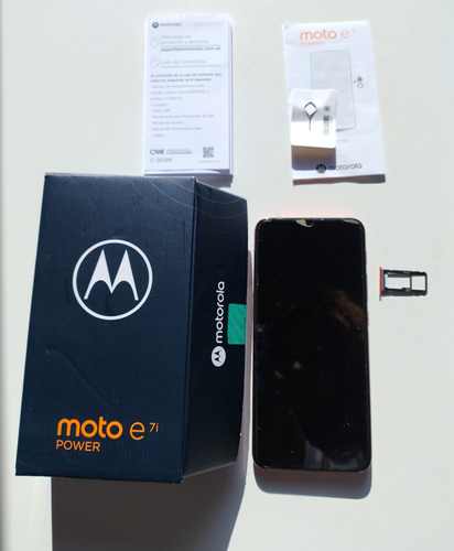 Celular Motorola E 7i Power 32 Gb -  Naranja Usado Excelente