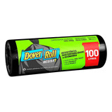 Saco Para Lixo Resist! Com 10 Unidade De 100 Litros Cor Preto Dover-roll