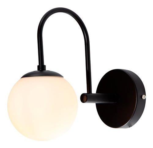 Lumimexico Lámpara De Pared Opulent Lights Moderna 23183-2 Negro E27 40w 1 Luz