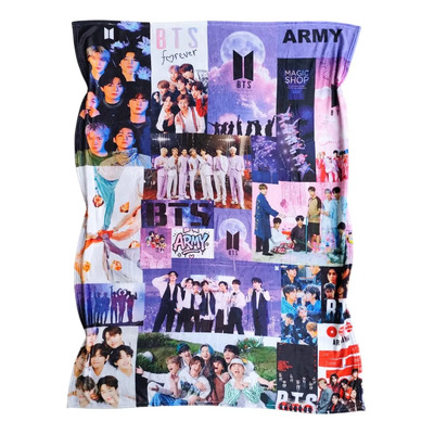 Frazada Cobija Grupo Bts Collage Ultrasuave Tela Polar | MercadoLibre