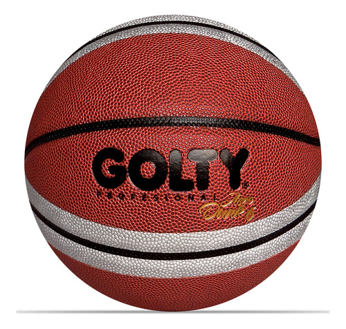 Balón Baloncesto Golty Profesional Aero No. 6-marron/plata