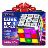 Juego Cubo Intermitente Mano Electrónico Stem Memoria Niños