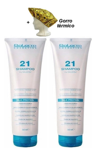 Shampoo Silk Protein Salerm 21 Cabello Secos 300ml 2 Piezas