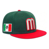 Gorras Mexico Mundial Plana Con Broche Futbol Béisbol 