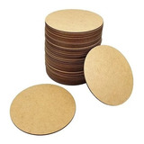 Sousplat Supla Soupla 30 Unidades Mdf 3mm Base P Prato 35cm Cor Cru Liso