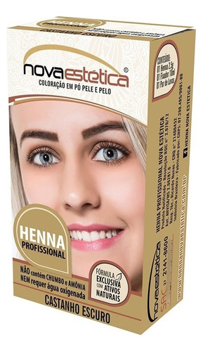 Henna Prof Sobrancelha Nova Estética 2,5g - Louro Escuro