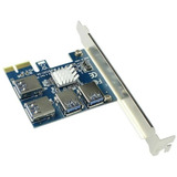 Tarjeta Elevadora Pcie A 4 Pcie Usb 3.0 Para Mineria Criptos