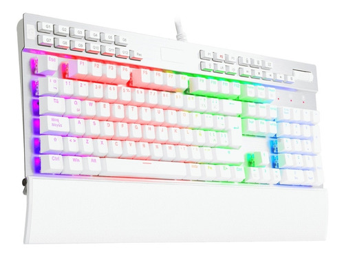 Teclado Mecánico Redragon Yama K550 Rgb Blanco Español