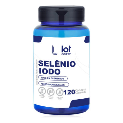 Selênio 300mcg + Iodo 900mcg 120 Cápsulas Imunidade Sem Sabor | Parcelamento sem juros