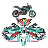 Kit De Graficos Stickers P/ Pulsar 200ns El Mas Competo Pet1