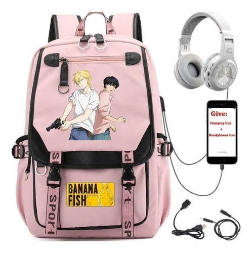 Mochila De Anime Banana Fish Mochila Escolar Para Niños Y Ni