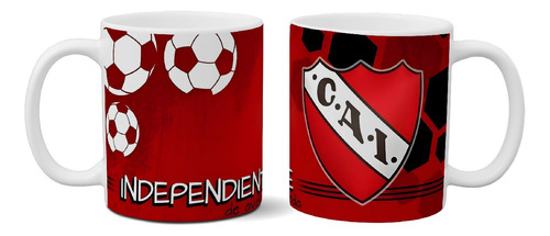 Taza De Cerámica Club Atlético Independiente Full Color Art5