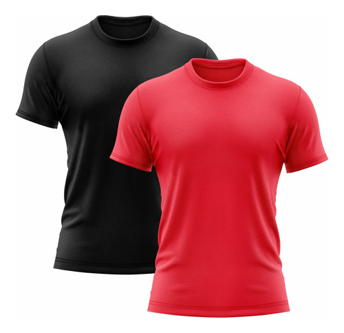 Kit 2 Camisetas Masculina Manga Curta Dry Fit Básica