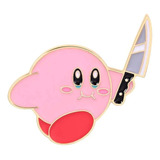 Pin Broche Metálico Kirby Cuchillo Nintendo Video Juegos