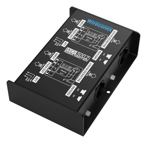 Kit 02 Directbox Casador De Impedância  Wireconex Wdi-500.2