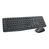 Kit Teclado E Mouse Sem Fio Mk235 Cinza Abnt2 - Logitech