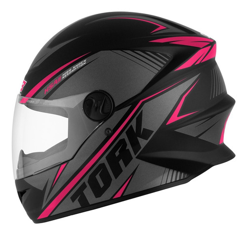 Capacete Moto P/ Mulher R8 Fechado Rosa Com Viseira Cristal 