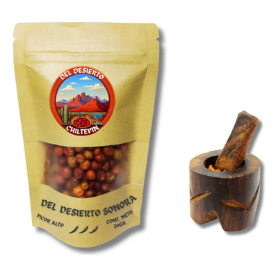 Chile Chiltepin Silvestre De Monte De Sonora Con Molcajete 1 | MercadoLibre