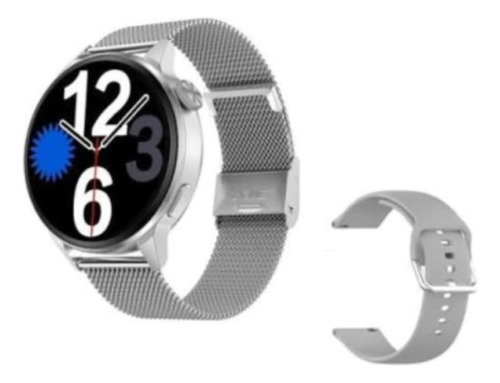 Smartwatch Dt No.1 Dt4+ 1.36  Caja  Plateada, Malla  Plateada De  Metal