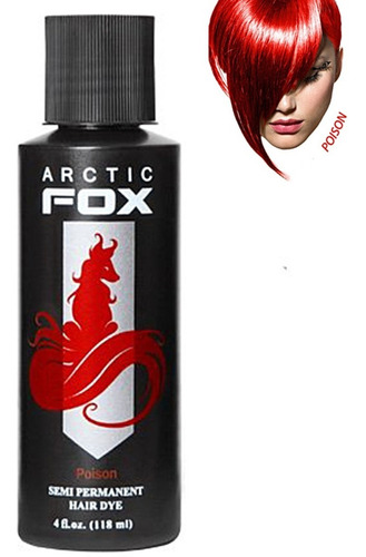 Tinte Poison Arctic Fox 4oz Color Rojo Manic Panic Suavecita