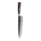 Cuchillo Acero Inoxidable Chef Sakura Diseño 33 Cm 503 Color Plateado
