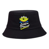 Gorro Pesquero Pizza Planet Sombrero Bucket Hat Black