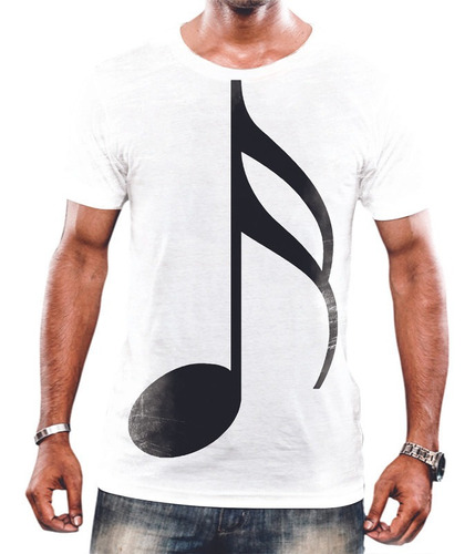 Camisa Camiseta Unissex Notas Musicais Clave Fá Sol Dó 7