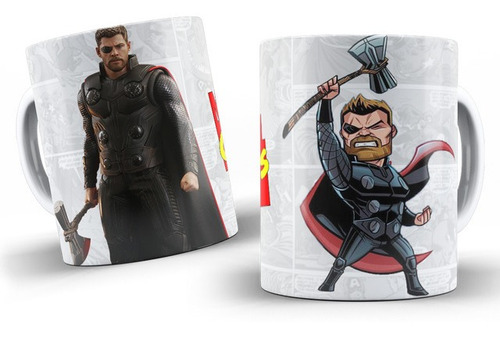 Taza Personalizada De Marvel - Thor - Cerámica