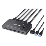 Conmutador Usb 3.0 Kvm Hdmi 2 Puertos 8k 60hz Hdmi 2.1 Kvm S