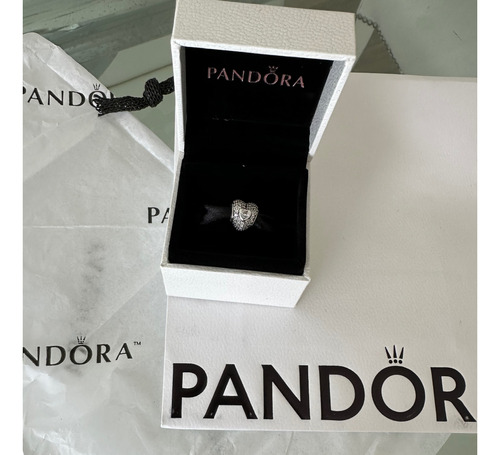 Pandora Charm Corazon Con Piedra Central Original !!!