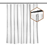 Cortina De Baño Shower Curtain Set With 12 Hooks, Elegant B