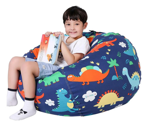 Silla Puff Funda Sofa, Almacenamiento De Juguetes De Peluche