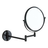 Espejo Giratorio De Maquillaje Para Lupa 3x Con Pared Negro