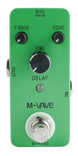 Pedal De Efeito Verde M-vave Delay