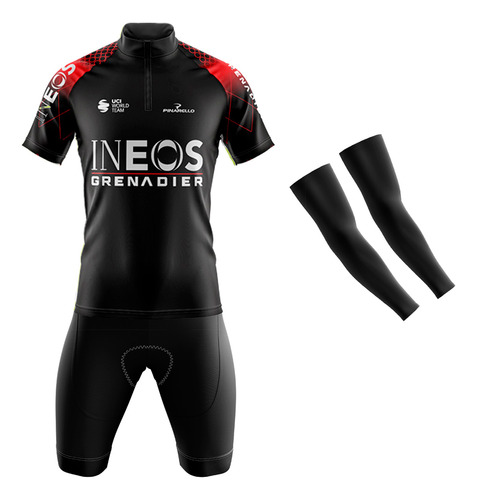 Conjunto Para Ciclista Bermuda E Camisa Ineos Grenadier 