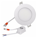 Foco Panel Led 6w Embutido  Temp. Luz Cálida