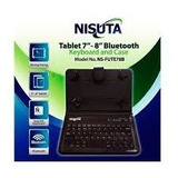 Funda Nisuta Para Tablet 7 Y 8 Con Teclado Bluetooth