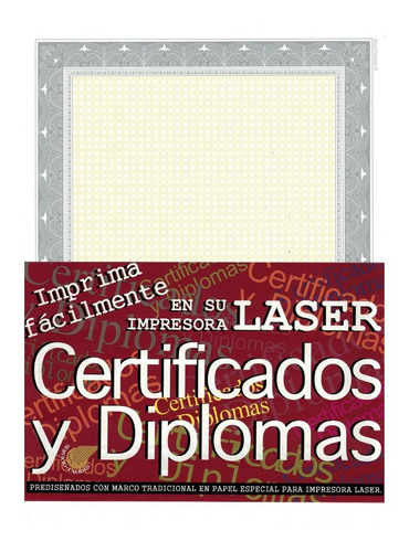 Papel Impreso Para Certificados Y/o Diplomas Color Plata