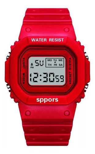 Reloj Cuadrado Deportivo Simple Y Elegante A Prueba De Agua