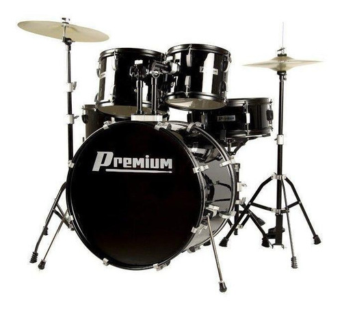 Bateria Premium Dx720 Completa Preta Cor Preto