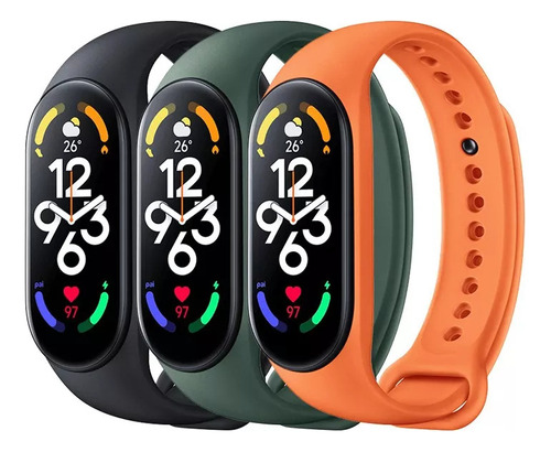 3 Piezas Para Correa De Reloj Xiaomi Mi Band 5/6/7