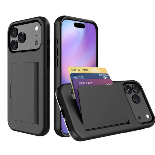 Funda Para iPhone 17, iPhone 16, iPhone 15, iPhone 14, iPhone 13, iPhone 12 Pro/pro Max/plus Tarjetero Soporte Completo Ca