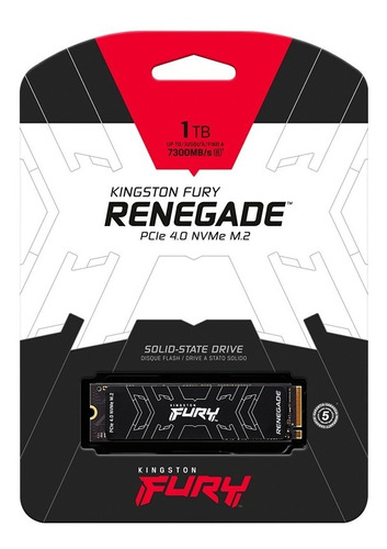 Unidad Solida Kingston M.2 Fury Renegade Nvme Pcie 1tb