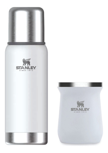 Combo Stanley Polar Blanco Termo 1l. + Mate