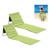 Kit 2 Espreguiçadeira Dobrável Praia Piscina Com Alça Bolso