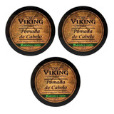 Kit - 3 Pomada Cabelo - Efeito Seco Matte - 150 G - Viking