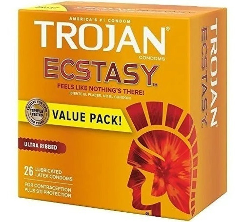 Preservativos Condones Trojan Ecs - Tasy Texturizado Caja 26
